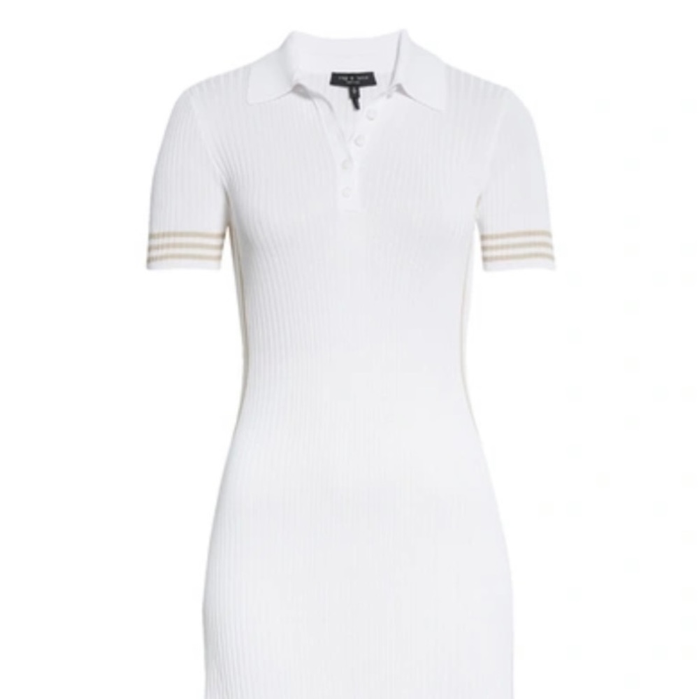 NWT๐ rag & bone Peyton Polo Knit Dress SZ-L - Picture 2 of 14